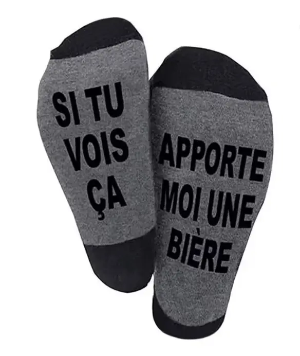 Chaussettes Apporte-moi une bière — version française